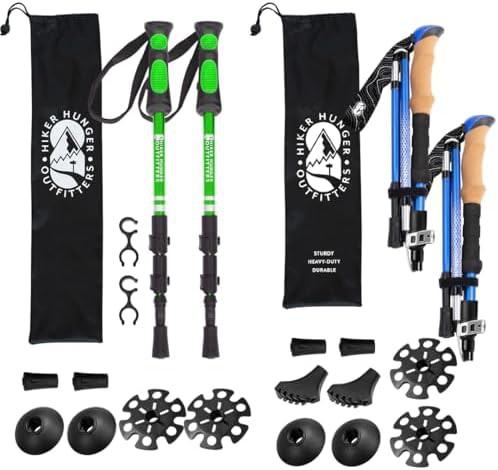 Green and blue kids aluminum poles