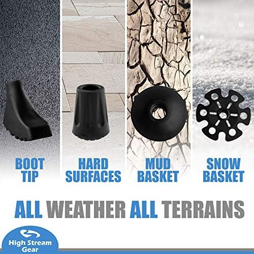 Blue Pebbles Aluminum Nordic Hiking Poles — photo 5