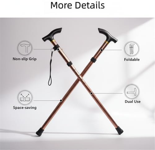 Collapsible fiber walking sticks for seniors — photo 4
