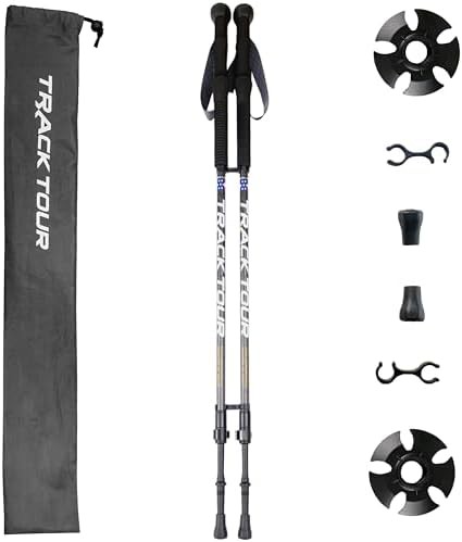 Ultralight carbon fiber hiking poles with foam grips — photo 3