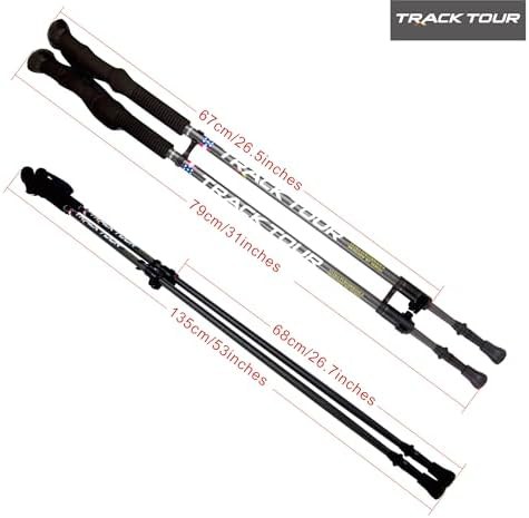 Ultralight carbon fiber hiking poles with foam grips — photo 4