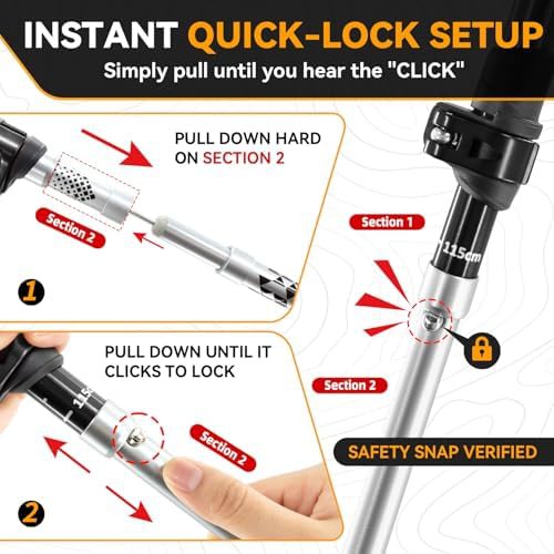 Cork grip collapsible hiking poles lightweight — photo 4