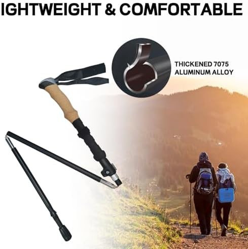 Ultralight Aluminum Travel Poles Pair — photo 4