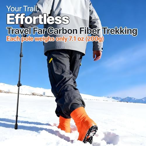 Collapsible carbon fiber poles with flip locks — photo 4
