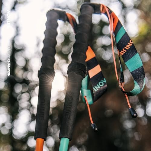 Green 120cm ultralight foldable trail pole — photo 4
