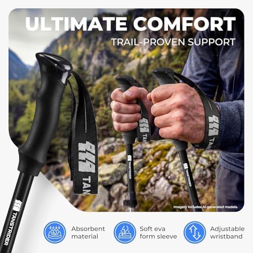 Aluminum trifold anti slip hiking pole — photo 4
